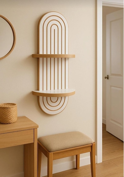 Modern Duvar Rafı 70x20 Cm / Dekoratif Ahşap Duvar Rafı / Minimalist Çok Amaçlı Raf / Salon, Mutfak, Banyo Ve Antr Diğer