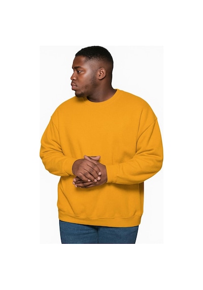 Benroma Büyük Beden Unisex Sweatshırt Sarı