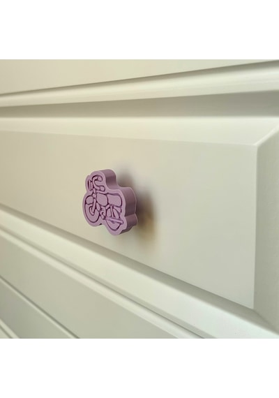 Pomerol Mor Motor Dolap Kulpu - Çocuk Odaları, Mutfak Ve Banyo Dolapları İçin Eğlenceli Ve Modern Tasarım