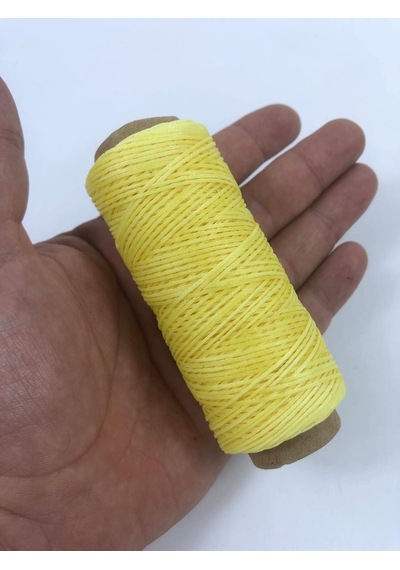 Açık Sarı Mumlu İp 10 Metre