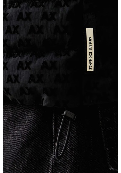 Armani Exchange Logolu Regular Fit Dik Yaka Fermuarlı Yelek Erkek Yelek Xm003511 Af19870 Uc001 Siyah