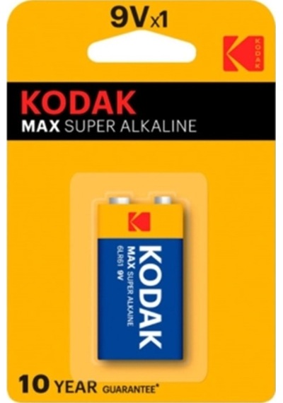 Kodak Max Alkalin Pil 9 Volt