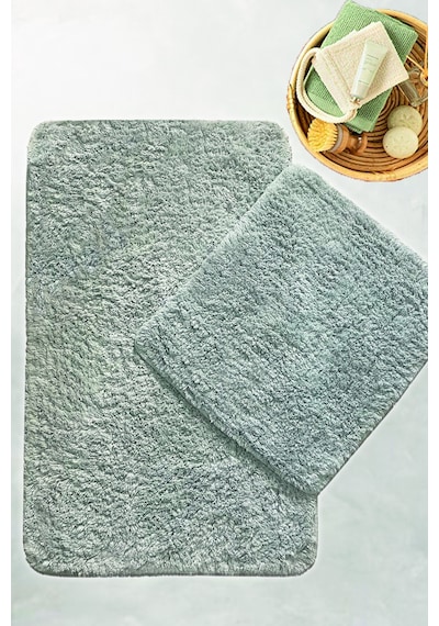 Cotton Basic Gri 2 Li Set Banyo Halısı