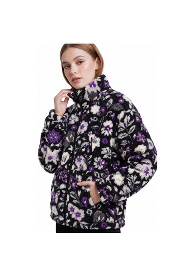 Genius Store Kadın Peluş Tam Fermuarlı Cepli Sherpa Kuzu Kumaş Oversize Peluş Polar Sweatshirt Mor Genius Store Kadın Peluş Tam Fermuarlı Cepli Sherpa Kuzu Kumaş Oversize Peluş Polar Sweatshirt Mor