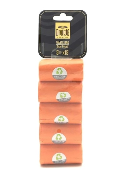 Doggie Atık Torbası Kutusu, 5x15pcs