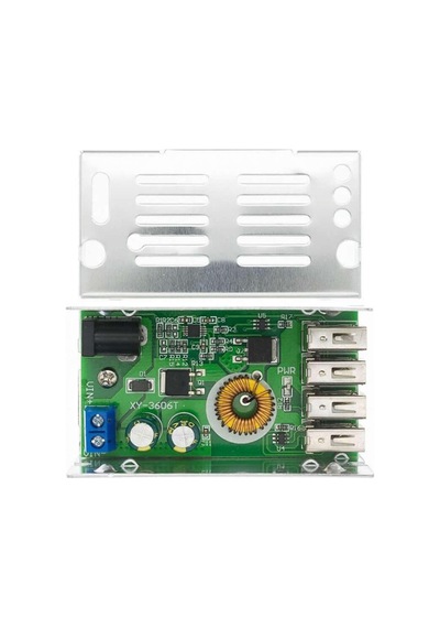 4 Usb Port 5v 5a Voltaj Düşürücü Mobil Güç Kaynağı Cep Telefonu Tablet Powerbank 36v Step Down