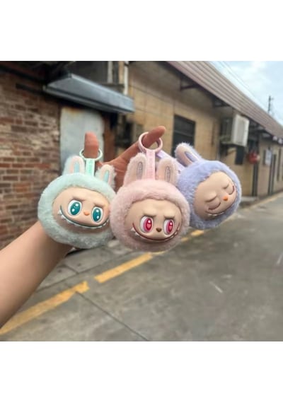 Labubu Peluş Oyuncak Ithal Labubu Anahtarlık Sadece Kafa Model Büyük Boy Kutusuz