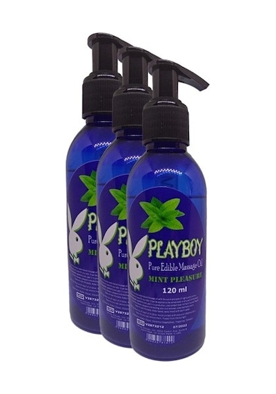 Playboy Pure Edible Aromalı Masaj Yağı 120 Ml X 3
