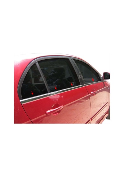 Tata Vista/ındica 2 Cam Çıtası 4 Prç Krom 2008 Ve Sonrası