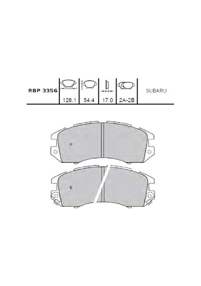 Impreza 92-00 Ön Fren Balatası Rbp-3356
