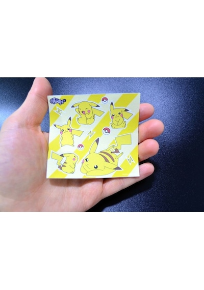 Mini Things Art Özel Tasarım Pikaçu Pikachu Pokemon Sticker 11 Parça Set -1 Adet-