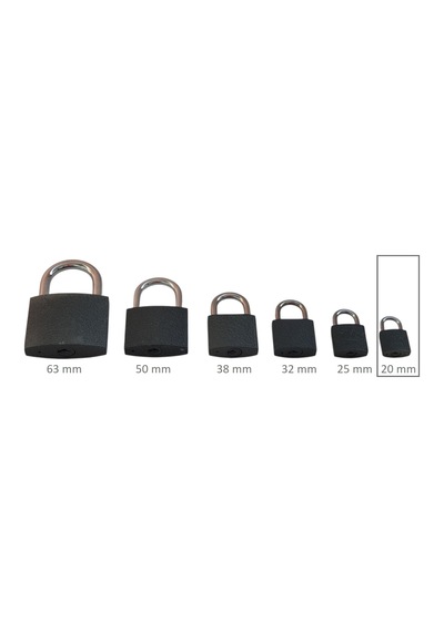 Adilon Asma Kilit, 20 Mm Gri