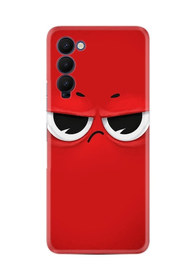 Tecno Camon 18 Premier Kılıf Resimli Desenli Silikon Platinium Series Red 1829