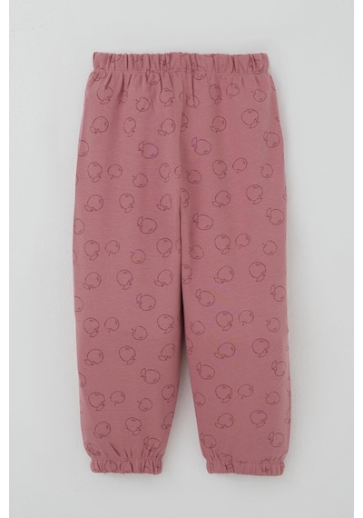 Breeze Kız Bebek Pijama Takımı Elma Desenli 9 Ay-3 Yaş, Gülkurusu Gülkurusu