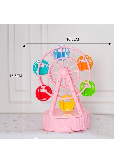 Coverzone Dönme Dolap Müzik Kutusu, 10 X 16cm, Kurmalı Melodili Ferris Wheel Müzik Kutusu, Pasta Üstü Doğum Gün Diğer Coverzone Dönme Dolap Müzik Kutusu, 10 X 16cm, Kurmalı Melodili Ferris Wheel Müzik Kutusu, Pasta Üstü Doğum Gün Diğer