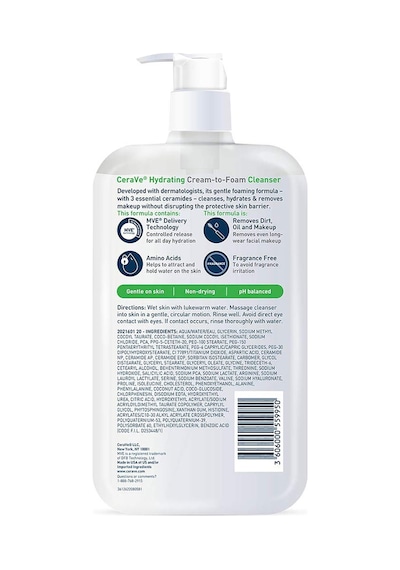 CeraVe Nemlendirici Krem-Köpük Temizleyici 562ML