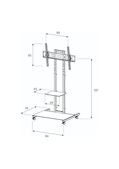Sonorous Pr 2000 - Sg 40''- 65'' İnç Televizyon Tv Kilitli Tekerlekli Sunum Proje Standı Sehpası Sonorous Pr 2000 - Sg 40''- 65'' İnç Televizyon Tv Kilitli Tekerlekli Sunum Proje Standı Sehpası