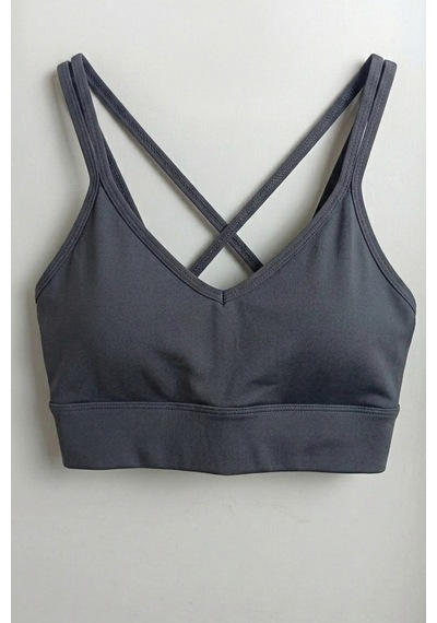 Mataş Kadın Çapraz Sırt İnce Askılı Pedli Toparlayıcı Sporcu Sütyeni Bralette