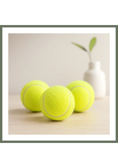 Bezos 3'lü Tenis Kort Topu - Poşetli Kartela Ambalaj Bezos1