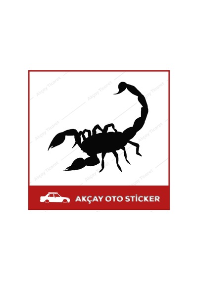 Skorpion Akrep Sticker Akrep Oto Sticker Araba Sticker Arma