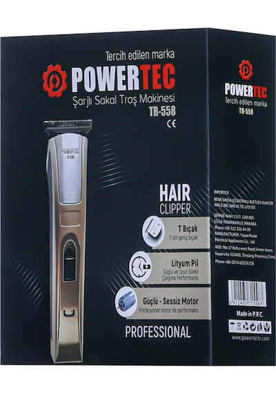 Powertec TR-558 Saç ve Sakal Tıraş Makinesi
