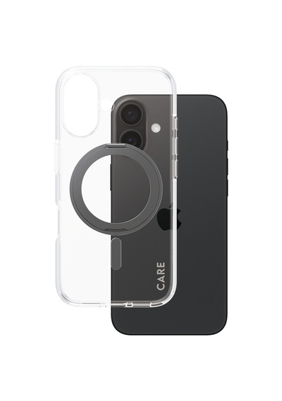 Care By Panzerglass Apple Uyumlu iPhone 16 Feature Kickstand & Magsafe - Siyah Kılıf Siyah