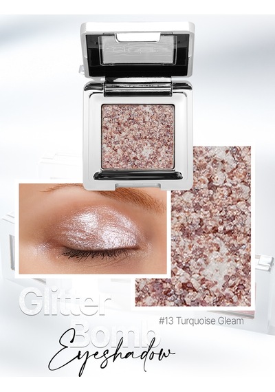 Mücevher Parlaklığında Yoğun Pigmentli Tekli Far Cre'ars Glitter Bomb Eyeshadow 13 Turquoise Gleam 52090883
