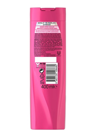 Saç Bakım Şampuanı Güçlü Ve Parlak 400 Ml X3 Tüm Saç Tipleri
