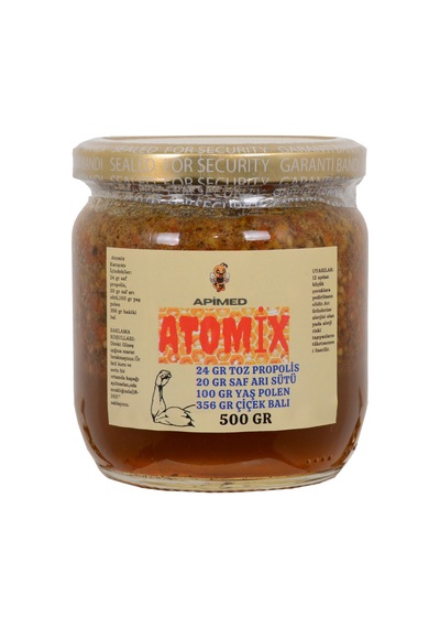 Yeni Atomix Honey Mix 500g Royal Jelly + Propolis + Fresh Bee Pollen + Natural Honey