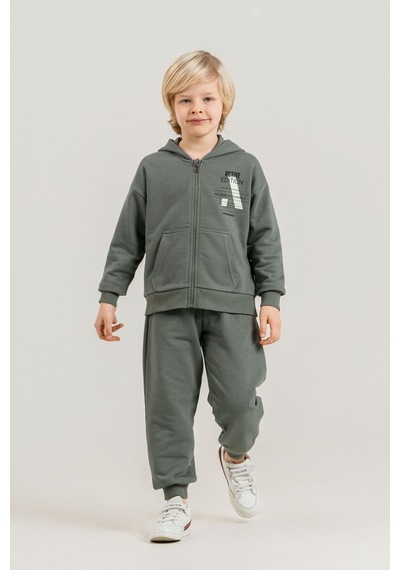 Rolypoly Erkek Çocuk Believe In Yourself Haki Eşofman Takımı Rp3882-c-v1 Rp3882-c-v1