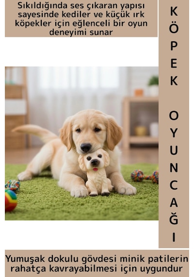 Dayanıklı Evcil Hayvan Kedi Küçük Irk Köpek Eğlenceli İlgi Çekici Sesli Köpek Tasarımlı Oyuncak