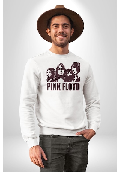 Pink Floyd Unisex Beyaz Sweatshirt Beyaz