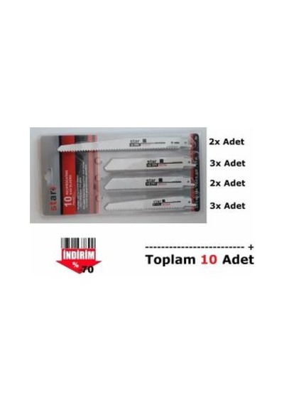 Tilki Kuyruğu Testeresi 10 Parça Ahşap Metal Kemik Kesme