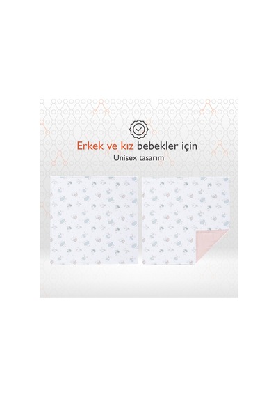Gezenbebe Hero Müslin Bebek Battaniye 120x120 Pembe