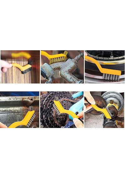 3 Parça Çok Amaçlı Tel Fırça Seti 180 Mm Dmx4681