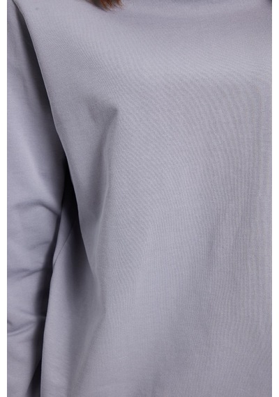 Tudors Kadın Oversize Geniş Kesim %100 Pamuk 2 İplik Bisiklet Yaka Açık Gri Sweatshirt -42616 Açık Gri Tudors Kadın Oversize Geniş Kesim %100 Pamuk 2 İplik Bisiklet Yaka Açık Gri Sweatshirt -42616 Açık Gri