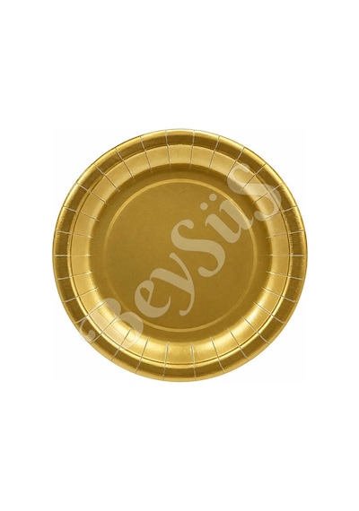 Parti Kağıt Tabak 8li Gold
