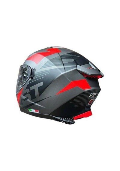 Sway 865 Full Face Güneş Gözlüklü Kapalı Motosiklet Kaskı M Beden Titanium Gri Kırmızı Gri - Kırmızı Sway 865 Full Face Güneş Gözlüklü Kapalı Motosiklet Kaskı M Beden Titanium Gri Kırmızı Gri - Kırmızı