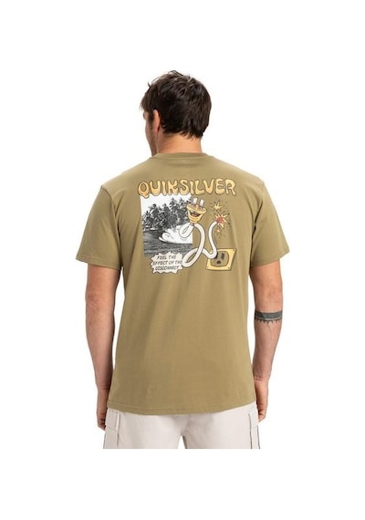 Quiksilver Eqyzt08049-26114 Ev Disconnect Effects Ss Erkek Spor Tişört Yeşil
