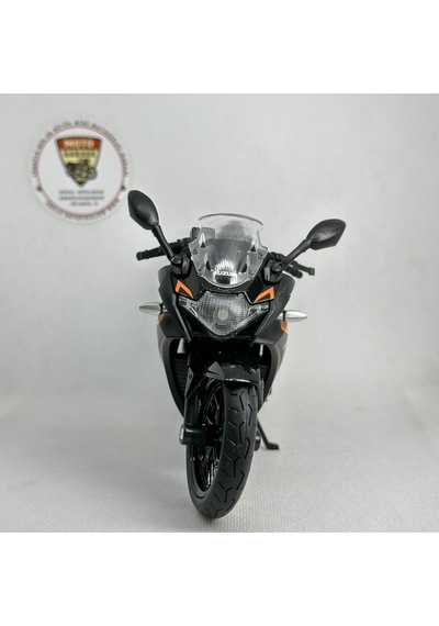 Suzuki Gsx250r 1:12 Sesli Işıklı Diecast Motosiklet Modeli - Siyah Turuncu
