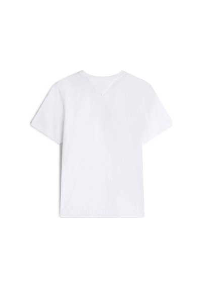 Erkek Marka Logolu Günlük Kullanıma Uygun Beyaz T-shirt Mw0mw42366 Ybr Beyaz