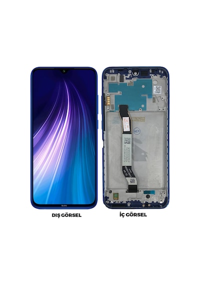 Teknonet Xiaomi Redmi Note 8 Uyumlu Lcd+dokunmatik+çıtalı - Mavi