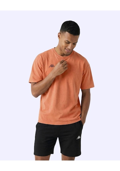 Kappa Jona Tshirt Erkek Koyu Turuncu Oversize Tişört