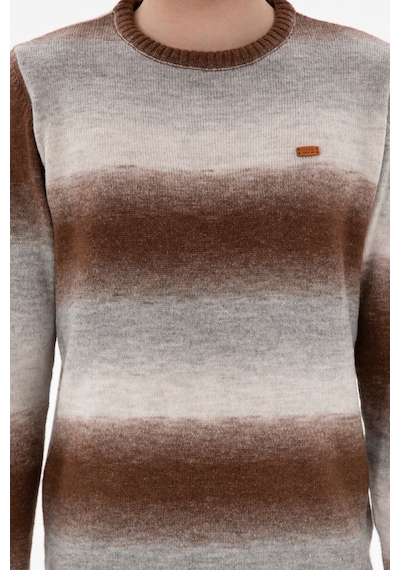 U.S. Polo Assn. Erkek Slim Fit Bisiklet Yaka Gri Melanj Kazak 50297082-VR086