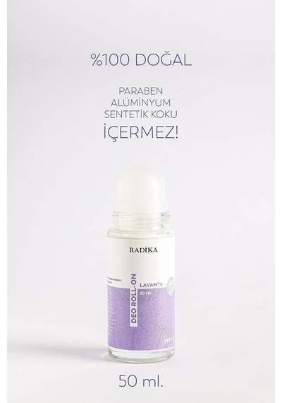 Doğal Deodorant Rollon Alüminyum, Paraben, Sentetik Koku İçermez Radika Aromatherapy -yeshim
