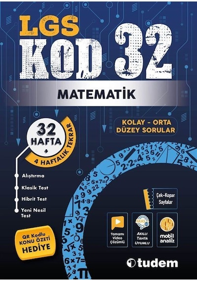 LGS Matematik Kod 32- Tudem Yayınları