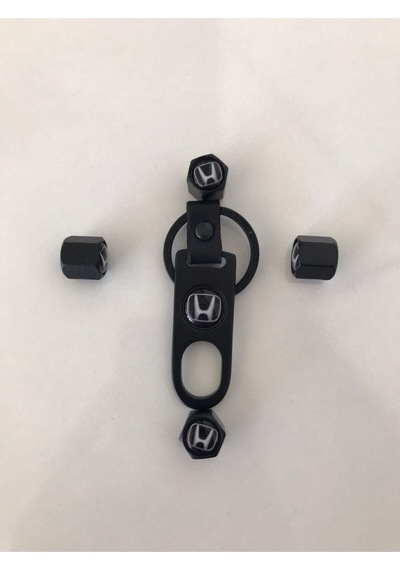 Honda Logolu Civic Fc5 Crv 4 Adet Metal Sibop Kapagı Ve Anahtarlık Seti