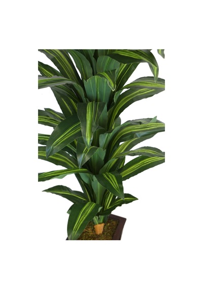 Yapay Çiçek Deposu Yapay Drecina Ağacı 145 Cm Dracaena Plant Yeşil-sarı