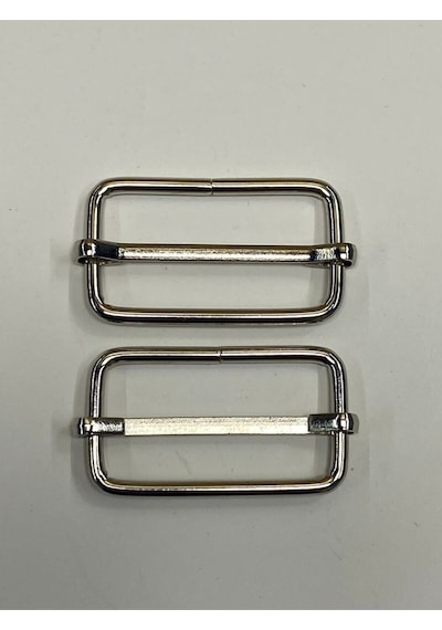 Karantuhafiye Çanta Sürgüsü / Ayar Tokası / 2 Li Set / 3 Cm Antrasit 4 Cm Gümüş 4 Cm Gümüş Çok Renkli