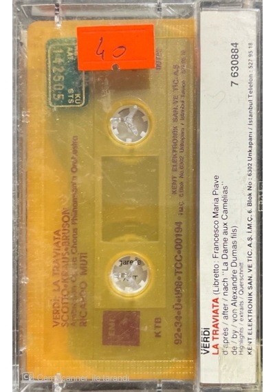 Plak Değildir Kaset Tir Verdi La Traviata Classic Kaset